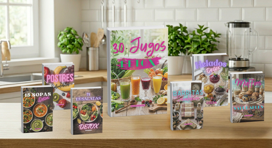 30 Jugos Detox: 4 Semanas para Sumar Hábitos Simples y Naturales + 6 Bonos 🔥